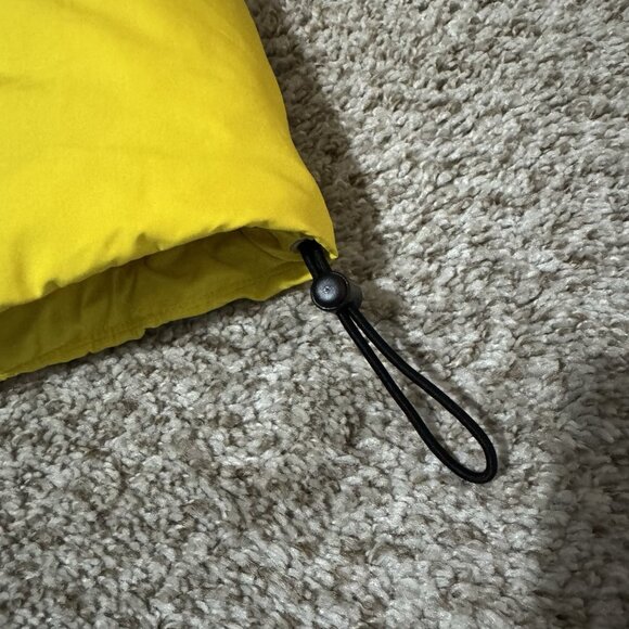 Tommy Hilfiger Yellow Puffer Jacket Womens Large Down Fill Winter Coat - Picture 6 of 10